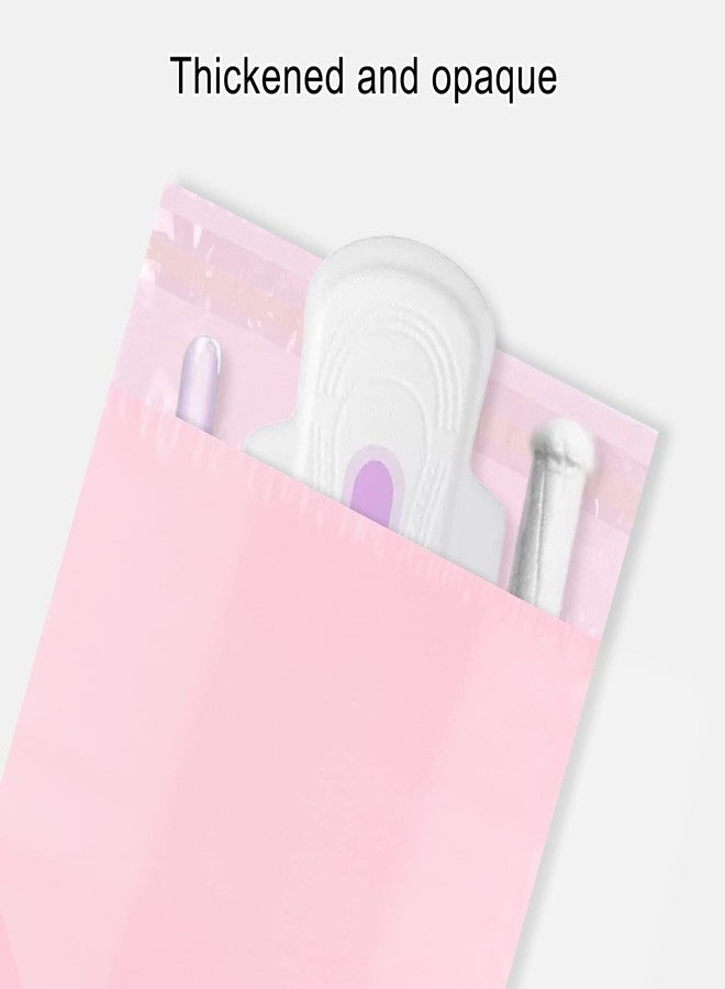 Hipruict Personal Disposal Bags, Set of 100 Sanitary Napkin Disposal Bags, Hide Personal Items, Self Sealing Bag to Seal Smell, Beautiful Light Pink Color, Suitable for Sanitary Napkin (Light Pink) - Image 3